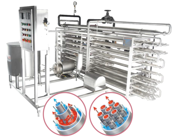 Multi-tube Coaxial Heat Pasteurizer