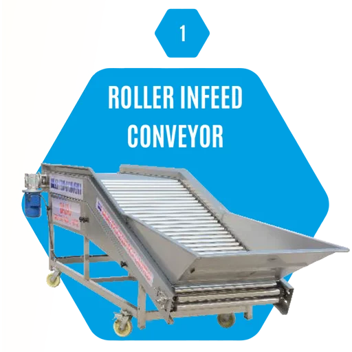 Roller infeed conveyor