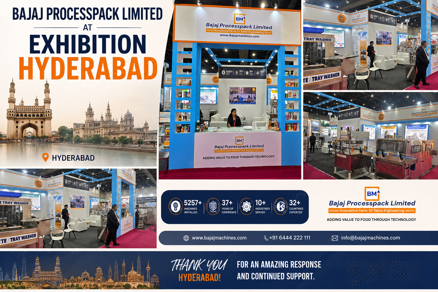 Bajaj Processpack Ltd Showcases Advanced Food Processing & Packaging Solutions at WMNC Expo Hyderabad 2026